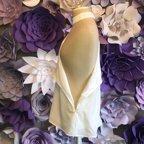 White one shoulder blouse - Picture 4 of 8